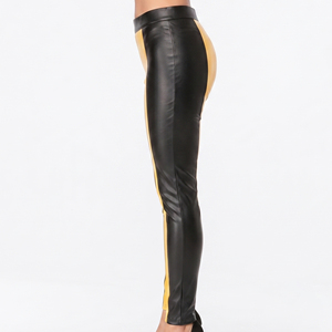Women's Real Leather Skinny Pants Premium Leather <b>Tights</b> For Female Women Fashion Wear Leather Compression Legging - Product Image 3