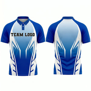 เสื้อโปโลผู้ชายสไตล์สปอร์ต โลโก้สั่งทำได้ แขนสั้น ดีไซน์ลายเรขาคณิตแบบ Color Block แห้งเร็ว ผลิตจากผ้าถักโพลีเอสเตอร์ 100% - Product Image 5