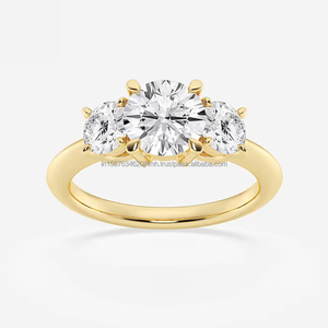 Commande minimum faible pour l'or personnalisé et les diamants naturels cultivés en laboratoire pour le GIA IGI certifié pour les grossistes en vrac de fêtes de mariage - Product Image 3