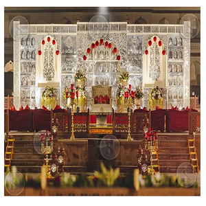 Espejo de Madera para Decoración de Escenarios de Boda - Product Image 1