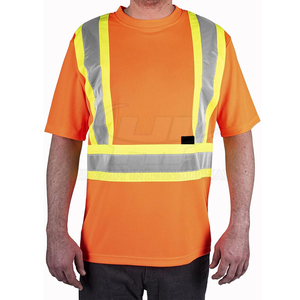 Camisetas de Trabajo para Hombre, Duraderas, de Poliéster Reflectante, Alta Visibilidad, Certificación CE, Diseño de Protección de Seguridad para la Industria - Product Image 3