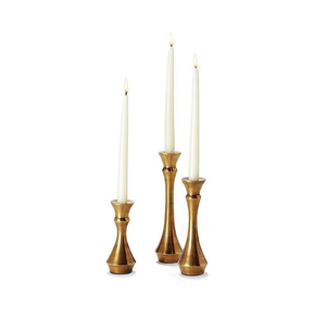Brass Square Pillar <b>Candle</b> Holder <b>Set</b> of 3 Gold Plated Eco-Friendly High Quality Christmas Home Decor - Product Image 1