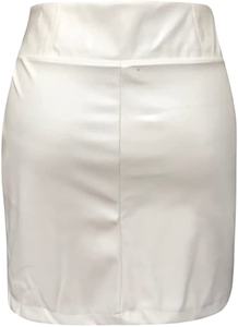 กระโปรงสั้นทรงเอไลน์สำหรับผู้หญิงหนังสีดำแนวสตรีทสไตล์ลำลองผ่าเซ็กซี่ผ้าฝ้ายสูงสำหรับฤดูใบไม้ร่วง - Product Image 2