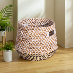 Cesta de almacenamiento tejida Bohemia sin ASAS-Material PE decorativo para zapatos y herramientas, perfecto para uso en la sala de estar - Product Image 3