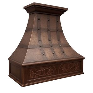 Campana extractora decorativa de cobre elegante con chimenea de escape y acabado de cobre auténtico hecho a mano para un estilo de alta gama - Product Image 2