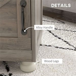 Kitchen Storage Console Table Elegant Kitchen Cart Serving As <b>Sideboard</b> and Side Table - Product Image 2