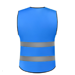 Chaleco de Seguridad Azul de Poliéster Reflectante, Ligero y Transpirable, para Trabajo, Construcción, Seguridad, Hombres y Mujeres, Logotipo Personalizado OEM ODM - Product Image 3