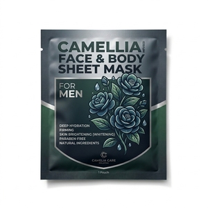 Proveedor de Malasia: Mascarilla Facial Hidratante con Infusión de Camelia para Hombres, Cuidado de la Piel, Sin Parabenos, Blanqueadora y Reafirmante - Product Image 1