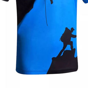 T-shirts pour hommes de haute qualité, col rond, manches courtes, séchage rapide, tissu épais, impression par sublimation, décontractés, personnalisables, service OEM - Product Image 6
