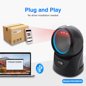 Scanner di Codici a Barre da Tavolo 2D CMOS Omnidirezionale <span class=keywords><strong>USB</strong></span> per Sistemi POS, Supermercati e Ospedali - Product Image 2