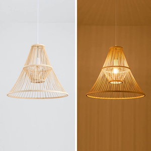 Nouvelle arrivée : lampe artisanale en bambou et rotin pour une décoration intérieure durable - Product Image 2