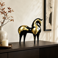 Ornement Moderne Minimaliste Abstrait Cheval Tang, Décoration de Table pour Maison, Bureau, Salon, Armoire, Artisanat