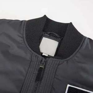 Wholesale Custom Unisex Winter Bomber <b>Jacket</b> Casual Outerwear Trendy Streetwear <b>Flight</b> <b>Jacket</b> with Ribbed Trim - Product Image 3