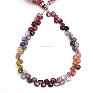 Cuentas de Espinela Natural de Alta Calidad, Forma de Corazón, Lisas, 8 Pulgadas, Hebra de Piedras Preciosas de Madagascar para la Fabricación de Pulseras y Joyería - Product Image 2