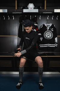Blade Eishockey Winterunterwäsche Schwarz Schnittfestes Frontlogo Hals- & Handgelenkschutz Langarm BNQ-Zertifiziert - Product Image 3