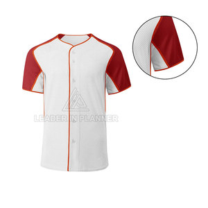 เสื้อเบสบอลผู้ชายแบบใหม่ ดีไซน์สั่งทำได้ ระบายอากาศได้ดี แขนสั้น แห้งเร็ว คุณภาพสูง ปรับแต่งได้ - Product Image 6