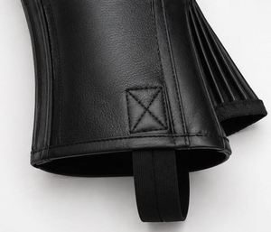 Factory Direct Custom Genuine Leather <b>Half</b> <b>Chaps</b> High Quality Horse Riding Gaiters With Custom Logo Bags Cases LHC-0007 - Product Image 6