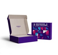 Boîtes postales plates en carton ondulé noir kraft personnalisées 9x6x2 conception pliante pour l'expédition chaussettes de stratification mates