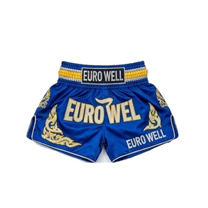 Manufacturer Bulk Supply Custom Brand <b>Name</b> MMA Fight Wear Muay Thai Shorts Fit Traditional Cut Clothes Muay Thai Shorts - Product Image 3