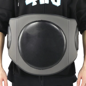 แผ่นรองหน้าท้องแบบหนาสำหรับมืออาชีพและอุปกรณ์ป้องกันหน้าอก ปรับแต่งได้สำหรับการป้องกันหน้าท้องในการชกมวย MMA มวยไทย และศิลปะการต่อสู้ - Product Image 1