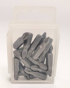 Embouts de tournevis Phillips RALTER PH2 25mm 20 pièces Finition sablée Manche S2 Taïwan DIY OEM avec boîte en PP - Product Image 3