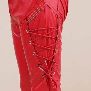 กางเกงหนังทรงสลิมฟิตคุณภาพสูง ระบายอากาศได้ดี รุ่นใหม่สำหรับมืออาชีพ ขายดีที่สุด สีสันปรับแต่งได้ - Product Image 6