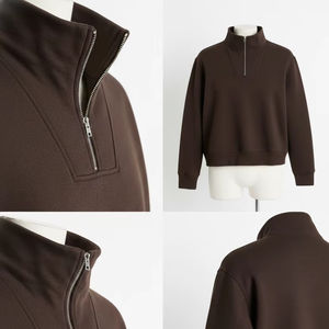 Sudadera de Forro Polar con Media Cremallera para Hombre - Elegante y Cómoda con Cuello Alto - Product Image 6