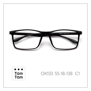 ทามทามกรอบแว่นตาทรงสี่เหลี่ยม OK133 55-18-138 C1 ขอบเต็มสีทึบสำหรับทุกเพศน้ำหนักเบาสำหรับผู้ใหญ่การแก้ไขการมองเห็น - Product Image 5