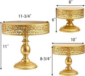 Soporte de Lujo para Pasteles, Elegante y Duradero, para Exhibición en Panaderías, Ideal para Pasteles, Repostería y Postres - Product Image 6