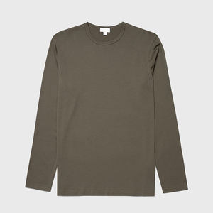 2026 new arrival <b>long</b> <b>sleeve</b> t shirt for men breathable cotton relaxed fit full <b>sleeve</b> spring autumn <b>undershirts</b> casual wear - Product Image 3