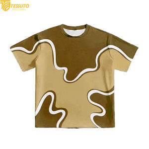 T-shirt personnalisé à impression par sublimation pour homme, style streetwear oversize, tee-shirt graphique décontracté à épaules tombantes en coton et polyester - Product Image 3