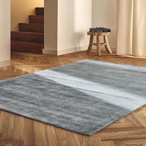 Solid Ice Blue Viscose Area Rug Minimalist Plush Carpet Soft Modern Handloom Living Room Bedroom Office Nursery Floor Decor Home - Product Image 4