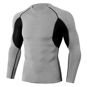Sports Jiu Jitsu BJJ Breathable Eco-Friendly Full Sleeve <b>Compression</b> Rash Guard for <b>Men</b> No GI MMA Ranked OEM Service OEM - Product Image 1