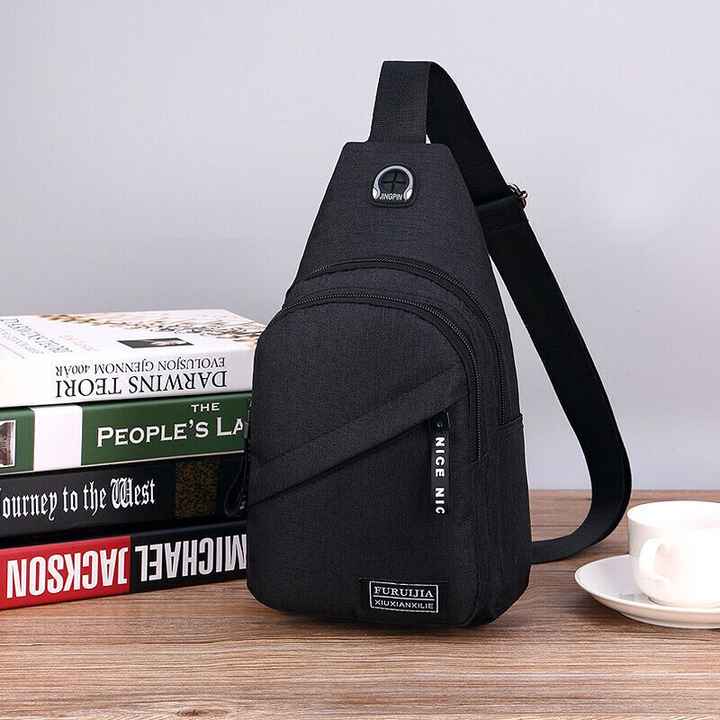Men's and Women's Cross Body Shoulder Backpack Chest Fanny Pack for Travel and Sports Durable Equipment Bag