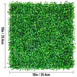 12 Pezzi Pannelli di Bosso Artificiale Anti-UV 10x10 Pollici, Tappeto Siepe di Felce Protetto dai Raggi UV, Schermo ad Alta Privacy per Parete di Fondo - Product Image 5