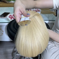 Extensions de cheveux humains Remy vierges vietnamiens blonds en vrac, qualité luxe usine, platine blanche, 100% cuticules alignées