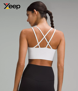 XEEP Women Yoga Sports <b>Bra</b> XC-SB-156 Solid Simple Breathable Adjustable <b>Straps</b> Removable Pads High Support Quick Dry - Product Image 2