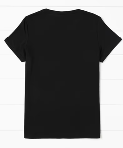 T-shirt pour femme à imprimé floral rose rouge, broderie, coupe ample, manches courtes, col rond, tissu jersey extensible doux, vêtements printemps/été - Product Image 3