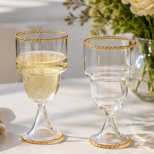Verre à whisky/eau/jus en borosilicate fait main avec logo personnalisé, 270 ml, pour cadeaux d'entreprise et kits de bienvenue promotionnels - Product Image 1