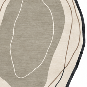 Tapis en laine tufté à la main Topos, géométrique contemporain, fait main, texturé, tapis de sol en laine de qualité supérieure, fabricant Inde - Product Image 4