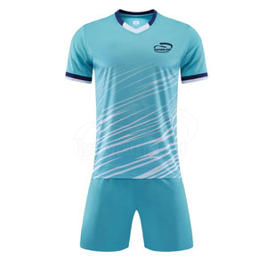 Uniforme de fútbol de Color sólido de alta calidad, uniforme de fútbol de poliéster 100%, uniforme de equipo de fútbol - Product Image 1