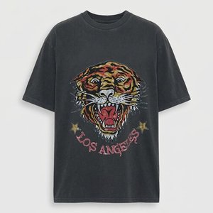 Camisetas de Hombre con Logotipo Personalizado, de Alta Venta, Estampadas, 100% Algodón, Lavado Ácido, Manga Corta, Secado Rápido, Estilo Vintage, Hombros Caídos - Product Image 1