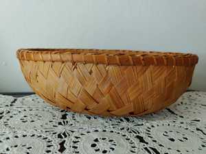 Panier ovale en bambou fait main, panier de rangement tressé naturel, plateau organisateur rustique pour la maison, la cuisine, la décoration de ferme, vente en gros - Product Image 4