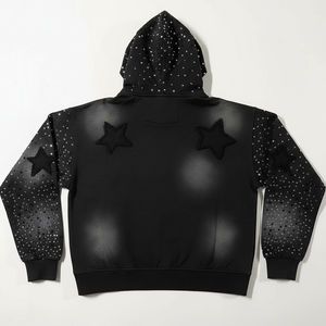 เสื้อฮู้ดผู้ชายสไตล์อินเทรนด์ เหมาะสำหรับสวมใส่ทุกวัน แฟชั่นสตรีทสไตล์ ชุดลำลอง ผ้าฝ้ายผสม - Product Image 2