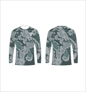 Camiseta de Manga Larga para Hombre, Color Azul Cian Marino, Diseño Geométrico Abstracto con Patrón de Azulejos Cruzados, Cuello Redondo, Estilo Casual, Ropa Deportiva, para Gimnasio y Entrenamiento - Product Image 4