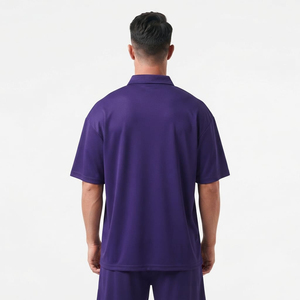 Polo Homme en Gros – Qualité Supérieure, Grandes Tailles, T-shirt Polo Violet pour Homme - Product Image 3