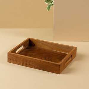 Plateau de service en bois de haute qualité, forme ovale, plateau de service alimentaire en bois naturel, utilisation pour le service des aliments à prix avantageux - Product Image 2