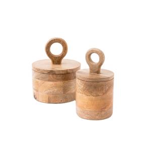 Home <b>Christmas</b> Luxury Custom Kitchen Canisters Party <b>Gift</b> Home Decoration Box's Wood Container Wooden Food Storage <b>Use</b> - Product Image 1