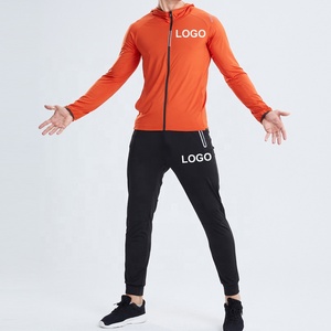 Ensemble de survêtement 2 pièces en polyester et élasthanne anti-transpiration avec cordon de serrage pour fitness et course à pied, personnalisable avec logo, OEM, ODM, vente en gros - Product Image 6
