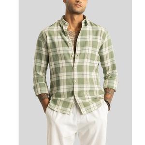 Chemise de travail de haute qualité pour homme, chemise à boutons à manches longues, imprimée, à carreaux, personnalisée, fournisseur du Bangladesh - Product Image 5